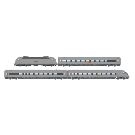 L.S. Models MW2404DC - 4-częściowy zestaw kolejowy z BR 101.