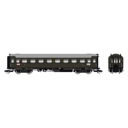 Saxonia 87226 - Wagon pasażerski C4Ü Sa 07, DRG, Ep.II, z oświetleniem wewnętrznym