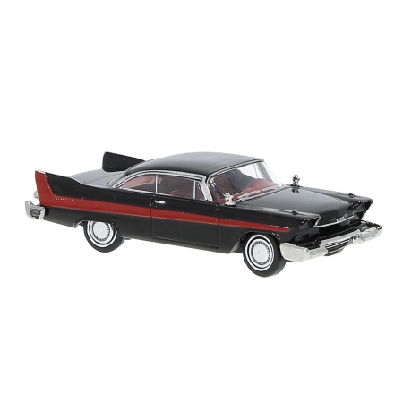 Brekina 19682 - Plymouth Fury, czarny/czerwony