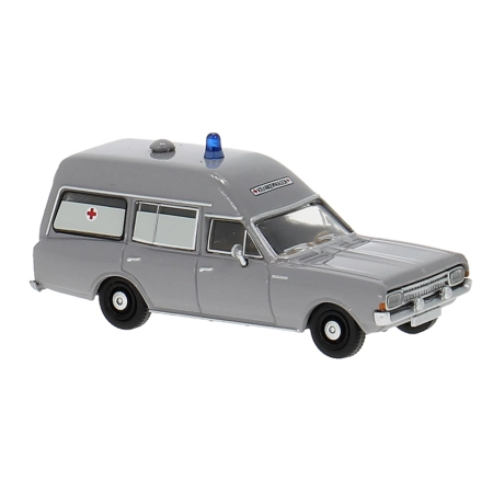 Brekina 20671 - Opel Rekord C KTW, neutralny w kolorze szarym