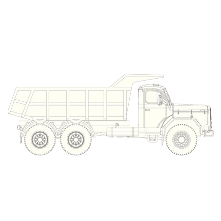 Brekina 10225 - Magirus Jupiter wywrotka, biały, 1960