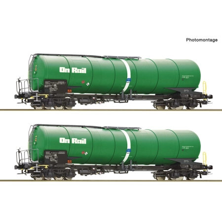 Roco 6600147 - Zestaw 2 wagonów cystern Zans, OnRail, Ep.VI
