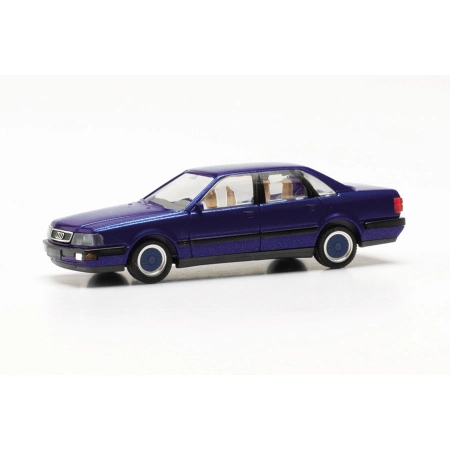 Herpa 033961-002 - Audi V8 sedan z felgami BBS, niebieski metalik