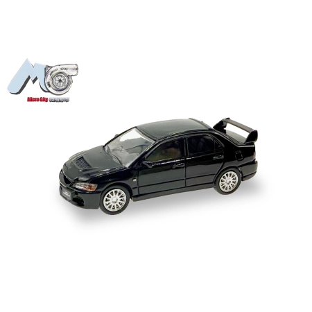 Herpa 87MC000038 - MicroCity: Mitsubishi Lancer Evo 9, czarny