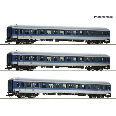 Roco 6200209 - Zestaw 3 wagonów pasażerskich Interregio IR 461, DBAG, ep. V