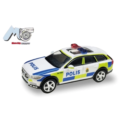 Herpa 87MC000035 - MicroCity: Volvo V90 „Polis Szwecja” (od 2017) (Szwecja)