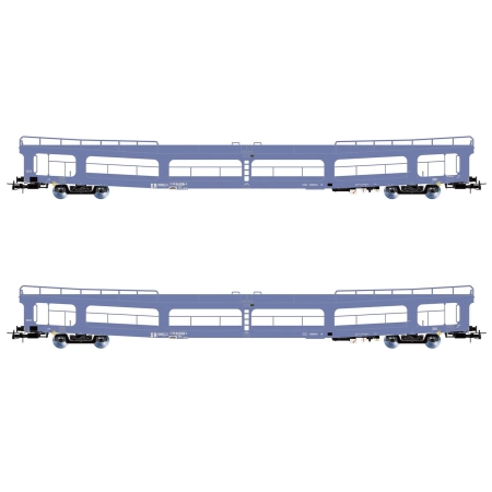 Rivarossi HR4421 - Zestaw 2 wagonów transportowych DDm916, DR, Ep.IV