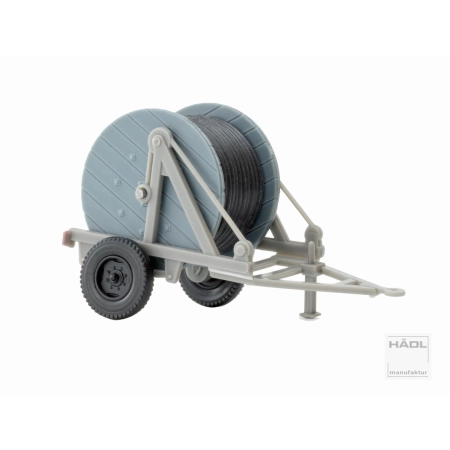 Hädl 125001-09 - Przyczepka z bębnem, kablowym, szara