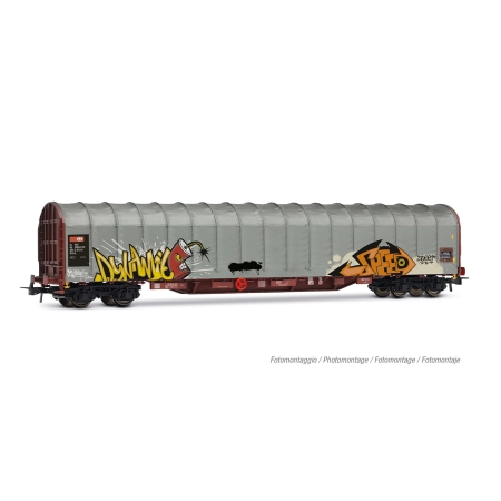 Rivarossi HR6681 - Wagon z rozsuwaną plandeką Rils, SBB, Ep.V, Graffiti
