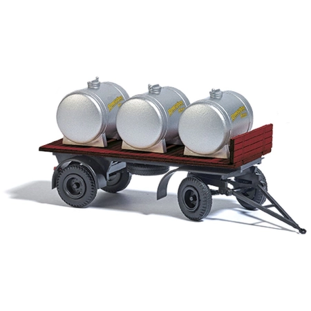 Busch 53328 - Przyczepa IFA HL 80, piwo Wernesgrüner Pilsner z 3 beczkami