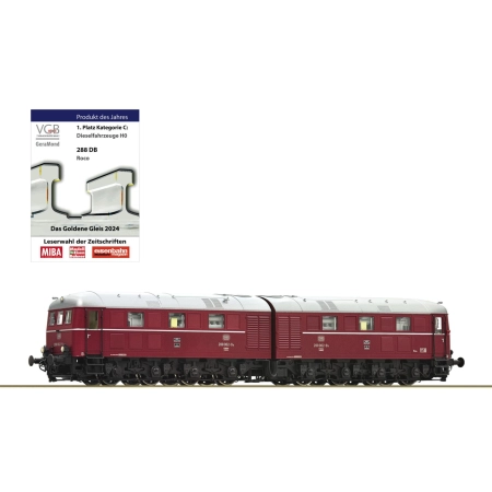 Roco 70116 - Podwójna spalinówka 288 002-9, DB, Ep.IV, dźwięk DC