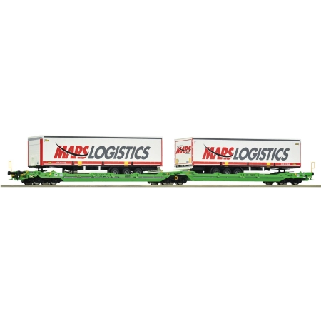 Roco 6600005 - Wagon przegubowy, Sdggmrss, CFL Cargo, Ep.VI