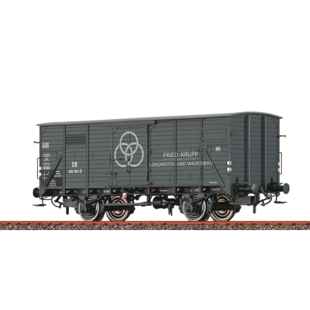 Brawa 50957 - Wagon towarowy kryty G10, DB, Ep.III „Krupp Stahl