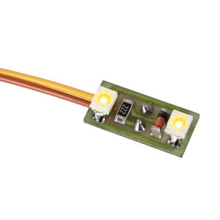 Viessmann 6021 - Oświetlenie domu z 2 diodami LED, ciepły biały, 3 szt.