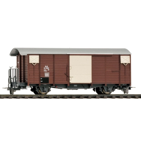 Bemo 2250108 - Wagon towarowy kryty Gb 5018, RhB, Ep.II-III