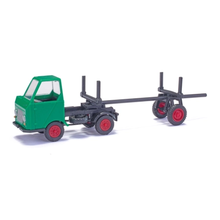 Busch 210003700 - Multicar M22 z przyczepą, zielony, rok 1964