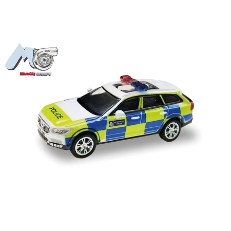 Herpa 87MC000022 - MicroCity: Volvo V90 „Police England” (od 2017 r.) (Wielka Brytania)