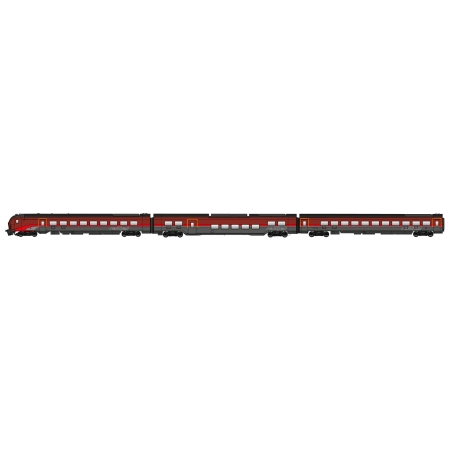 Jägerndorfer JC72300 - Zestaw 3 wagonów pasażerskich Railjet, ÖBB, Ep. VI, edycja high-end