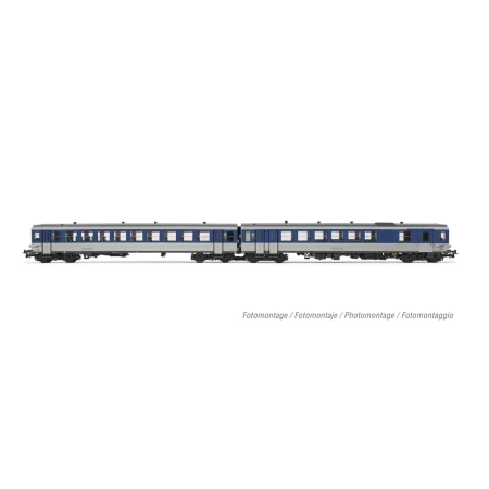 Jouef HJ2615 - Jednostka spalinowa EAD XBD 4717 + XRABx 8714, SNCF, Ep.IV-V