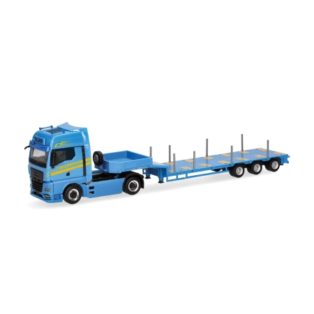 Herpa 320047 - MAN TGX GX Semitieflader-Sattelzug "Zillner"