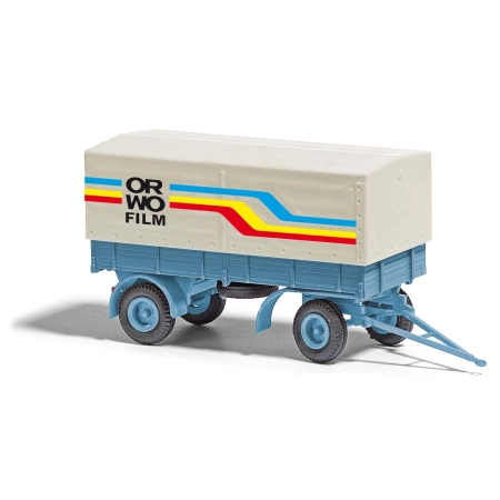 Busch 53356 - Przyczepa HL 80 z plandeką, ORWO