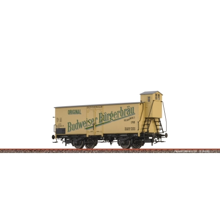 Brawa 51260 - Wagon do przewozu piwa "Budweiser Bürgerbräu", k.k.St.B., Ep.I