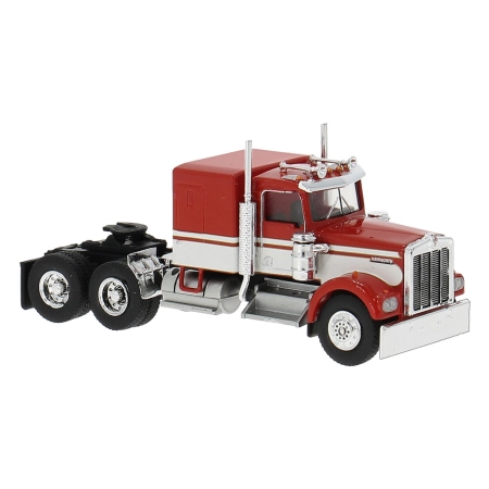 Brekina 86251 - Kenworth W900 ciągnik siodłowy, czerwony/biały