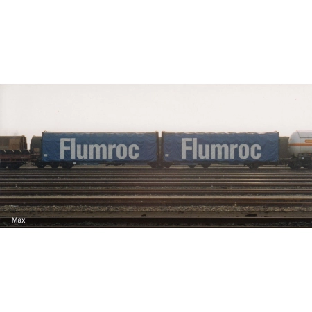 Jouef HJ6238 - Przesuwny wagon plandekowy Lails 'Flumroc', SNCF, Ep.IV