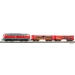 Piko 57032 - Analogowy zestaw startowy z BR 218 i dwoma wagonami towarowymi, DBAG, Ep.V