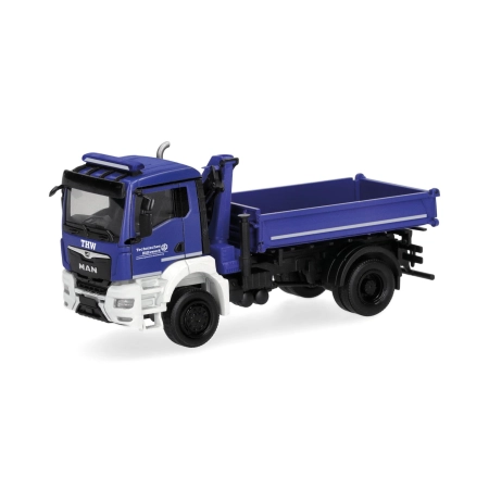 Herpa 319522 - MAN TGS NN Allrraki w.Crane THW
