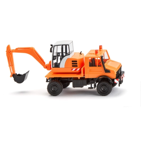 Wiking 064704 - Unimog z koparką.