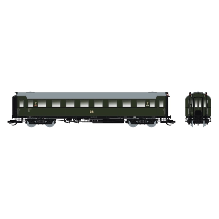 Saxonia 87228 - Wagon pasażerski C4Ü Sa 07, DR, Ep. III, z oświetleniem wewnętrznym
