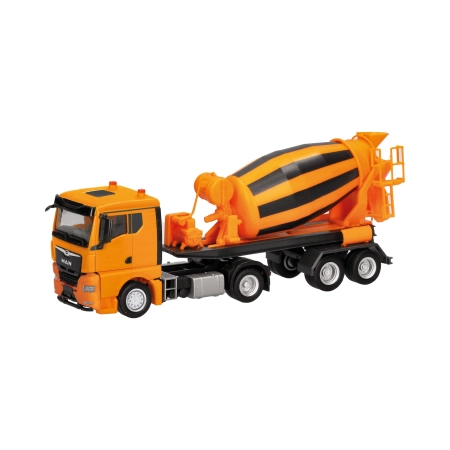 Herpa 320573 - MAN TGX GN Ciężarówka z betonomieszarką 2-osiowa/2-osiowa, pomarańczowa
