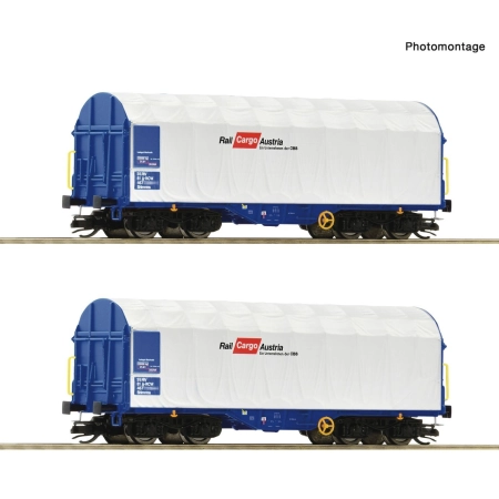 Roco 6680007-2 - Wagon z plandeką przesuwną Shimmns, Rail-Cargo-Austria, ÖBB, ep. VI