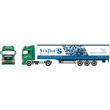 Herpa 957236 - Ciężarówka MAN TGX GX „Trost/Striefer” (CH)