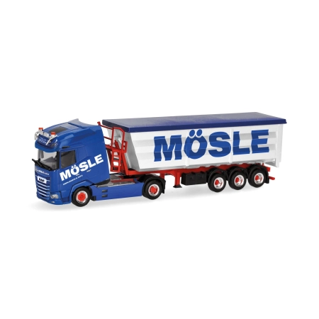 Herpa 320153 - DAF XG+ Stahlmulden-Sattelzug "Mösle"