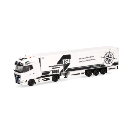 Herpa 319959 - DAF XG+ Kühlkoffer-Sattelzug "TSU Bode"