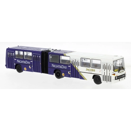 Brekina 59723 - Ikarus 280.02, BVG - Jacobs Night & Day, 1991 r.