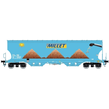 L.S. Models LS30592 - Wagon silosowy Tagnpps, MILLET, Ep.VI