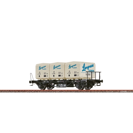 Brawa 50918 - Wagon kontenerowy BTs30 z Ekrt212 "Langnese Eiskrem", DB, Ep.III