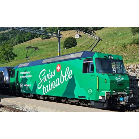 Bemo 1259344 - Elektrowóz Ge 4/4 8004 „Swisstainable”, MOB, Ep.V