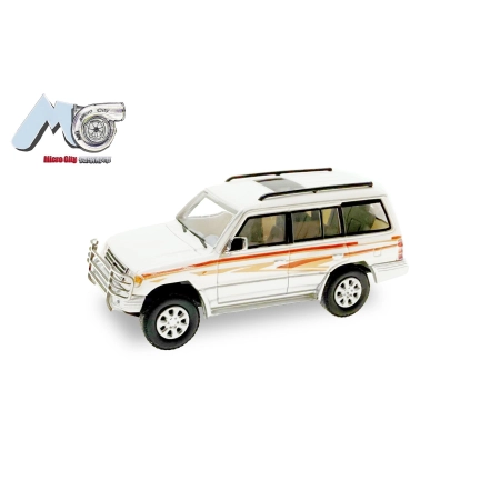 Herpa 87MC000043 - MicroCity: Mitsubishi Pajero, biała
