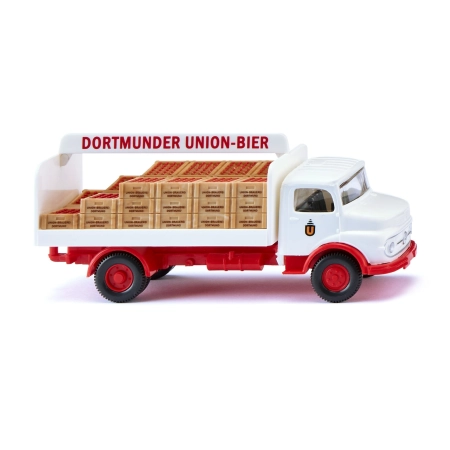 Wiking 084804 - Ciężarówka do przewozu napojów (MB Short-Nose Truck) "Dortmunder Union"