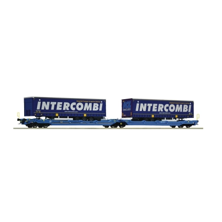 Roco 6600035 - Wagon przegubowy podwójny kieszeniowy T3000e, EUROWAGON, Ep.VI „INTERCOMBI''