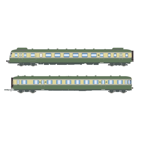Jouef HJ2420 - Jednostka spalinowa RGP II X 2712 + XR 7714, SNCF, Ep. III-IV