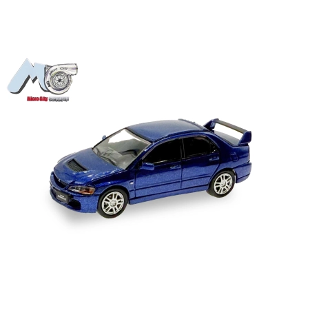 Herpa 87MC000039 - MicroCity: Mitsubishi Lancer Evo 9, niebieski