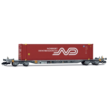 Arnold HN9766 - Wagon kontenerowy z 1 kontenerem 45', Ermewa, Ep.VI "Norbert Dentressangle