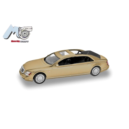 Herpa 87MC000024 - MicroCity: Maybach 62S, złoty (2002-2013)