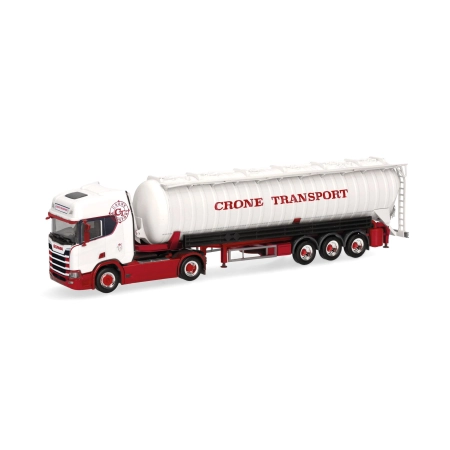 Herpa 319904 - Scania CR 20 HD Saugsilo-Sattelzug "Crone Handel und Transport"