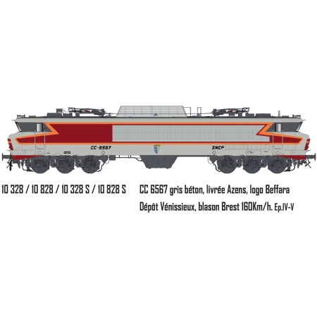 L.S. Models LS10328S - Elektrowóz CC 6567, SNCF, Ep.IV-V, dźwięk DC